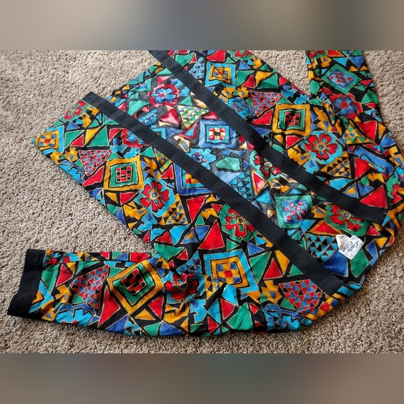 Lady Carol Of New York Vintage Geometric Open Front Blazer Jacket Size 14 - Picture 3 of 10